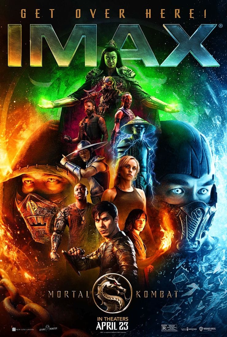 Poster de Mortal Kombat, cast para pantalla imax