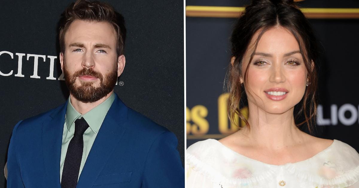 ana de armas y chris evans
