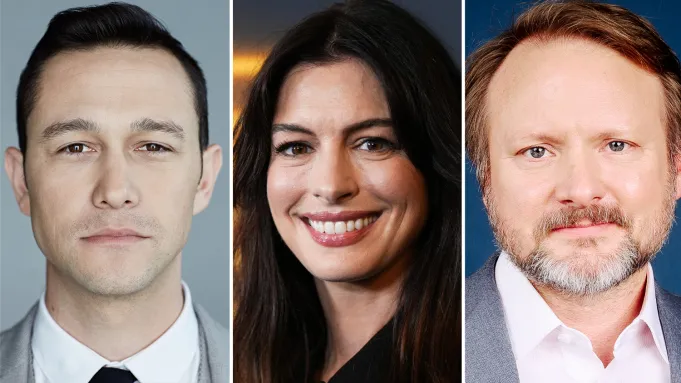 Joseph-Gordon-Levitt-Anne-Hathaway-aand-Rian-Johnson-