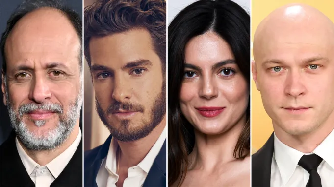 Luca-Guadagnino-Andrew-Garfield-Monica-Barbaro-and-Yura-Borisov
